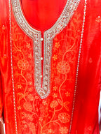 Orange salwaar suit