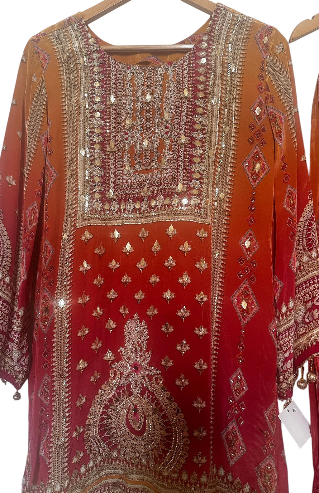 Rust ombre suit