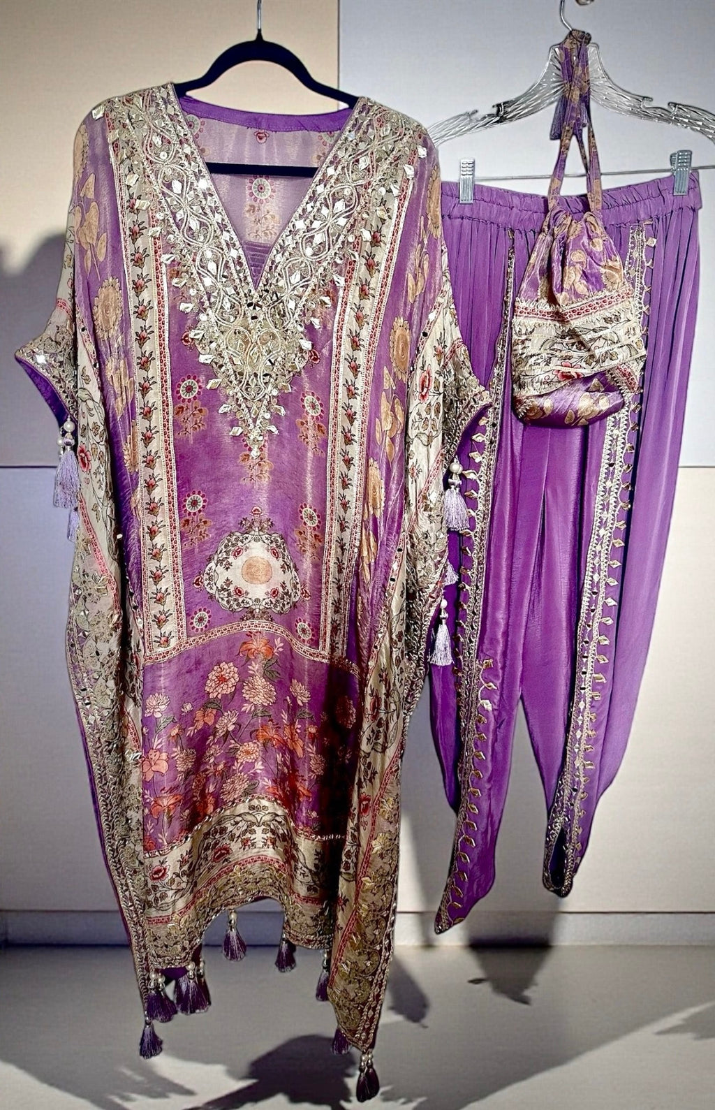 Purple kaftaan set