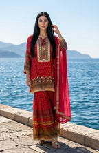 Magenta garara suit