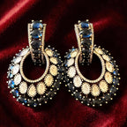 Blue stone ad earrings