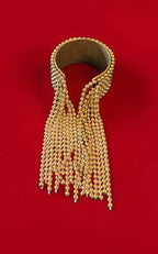 Gold finish chains ring