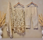 Ivory sequins suit