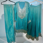 Blue Sharara suit