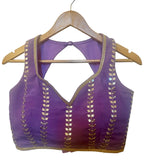 Lavender benarasi lehenga set