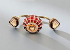 Ruby Polki finger  ring