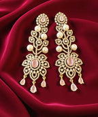 Pink ad earrings