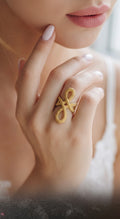Gold finish ring