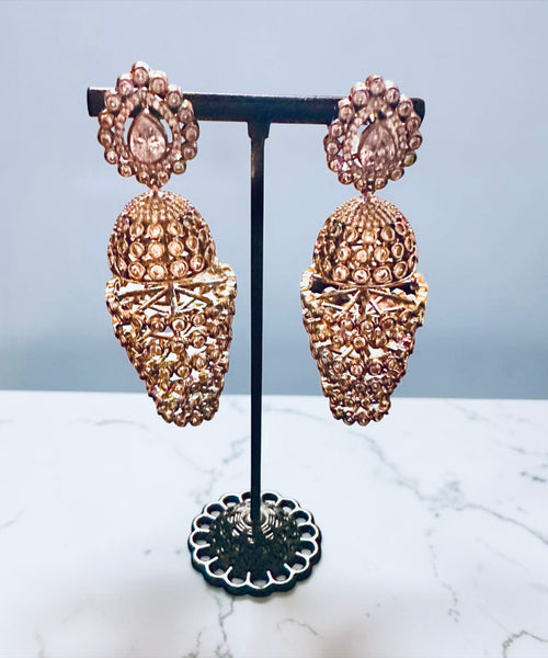 Clear ad earrings