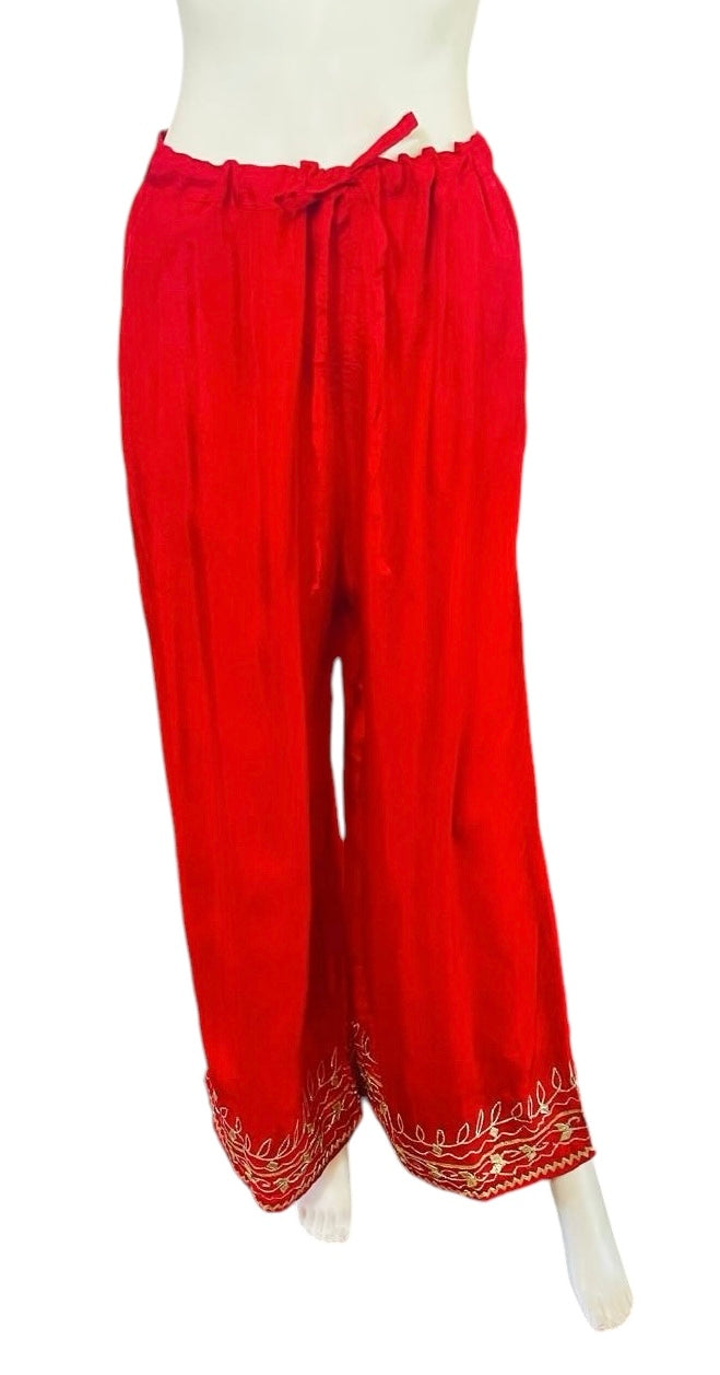 Red bandini kaftaan set