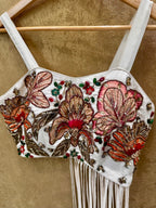 Ivory palazzo fusion outfit