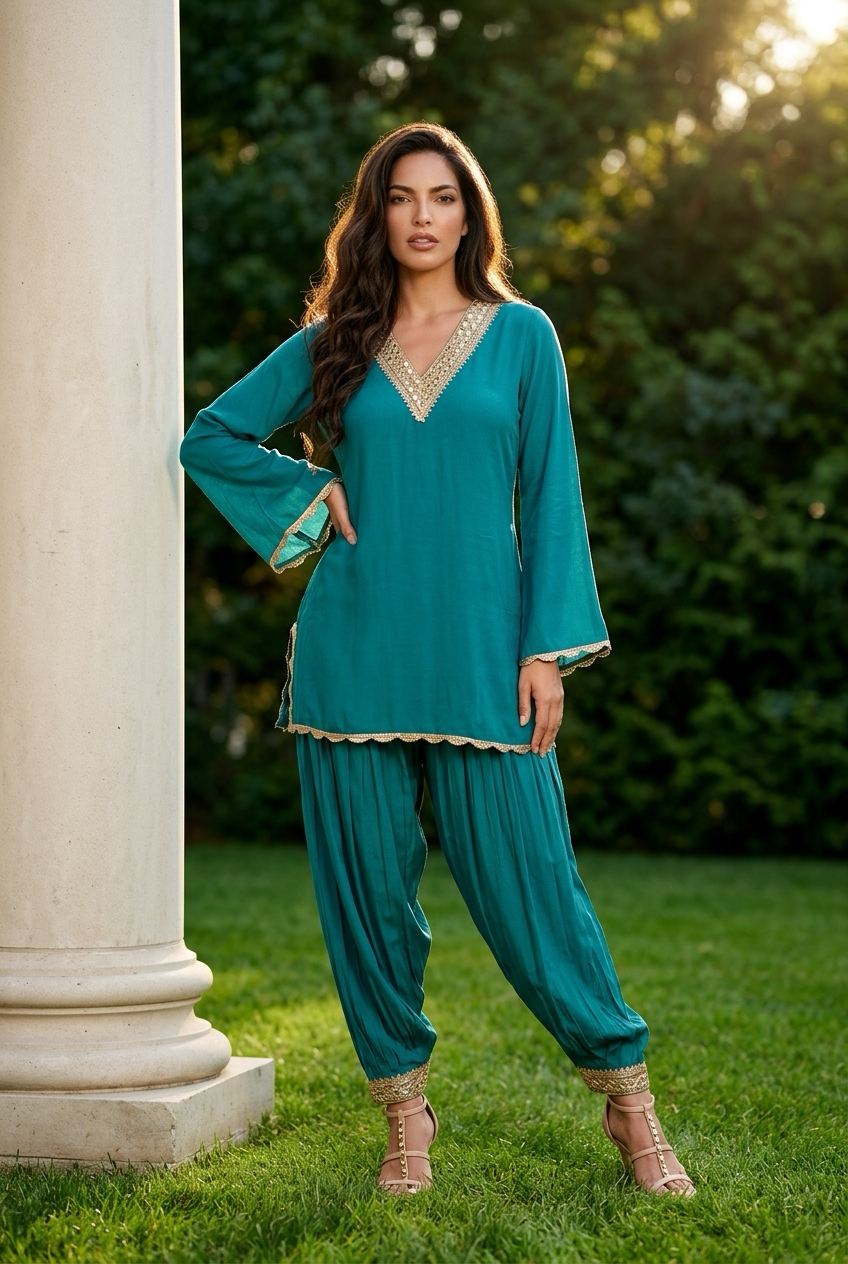 Teal blue co- ord set