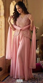 Blush pink fusion outfit