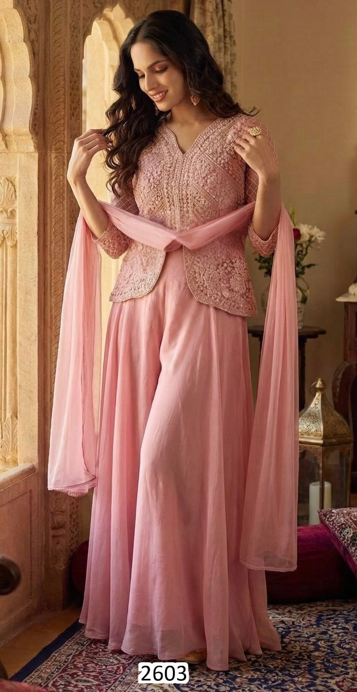 Blush pink fusion outfit