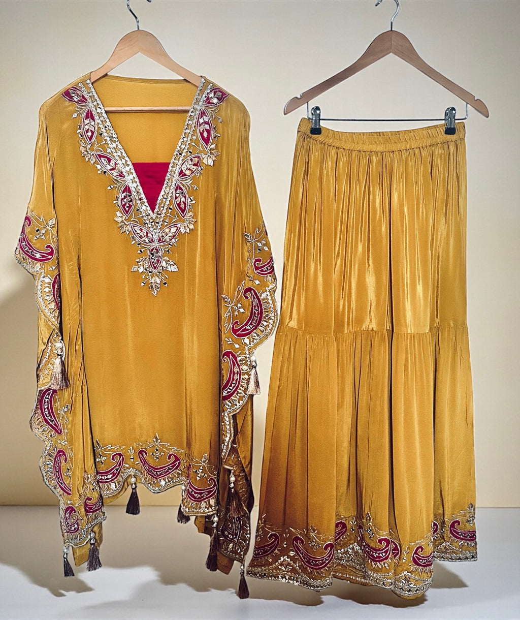 Yellow kaftaan set