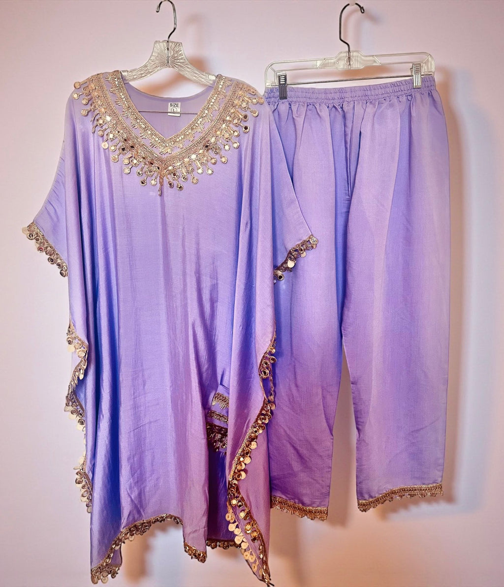 Mauve kaftaan set