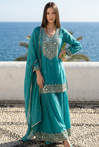 Blue Sharara suit