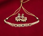 Multi-colored stone choker set