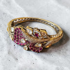 Purple stone ad bracelet