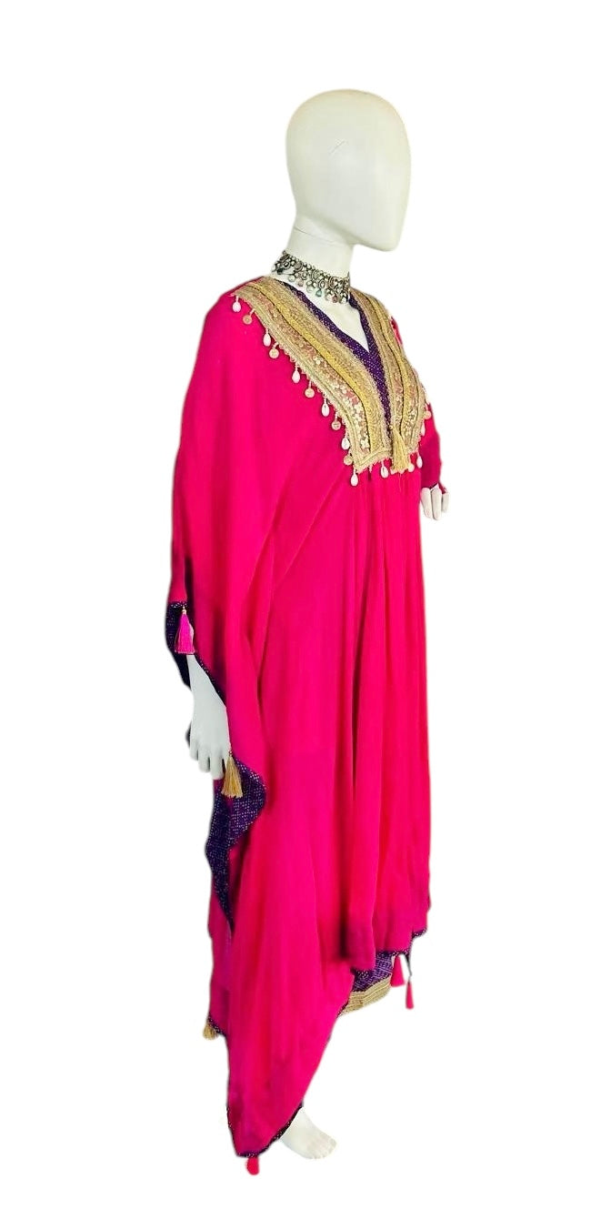 Fuchsia/purple kaftaan set