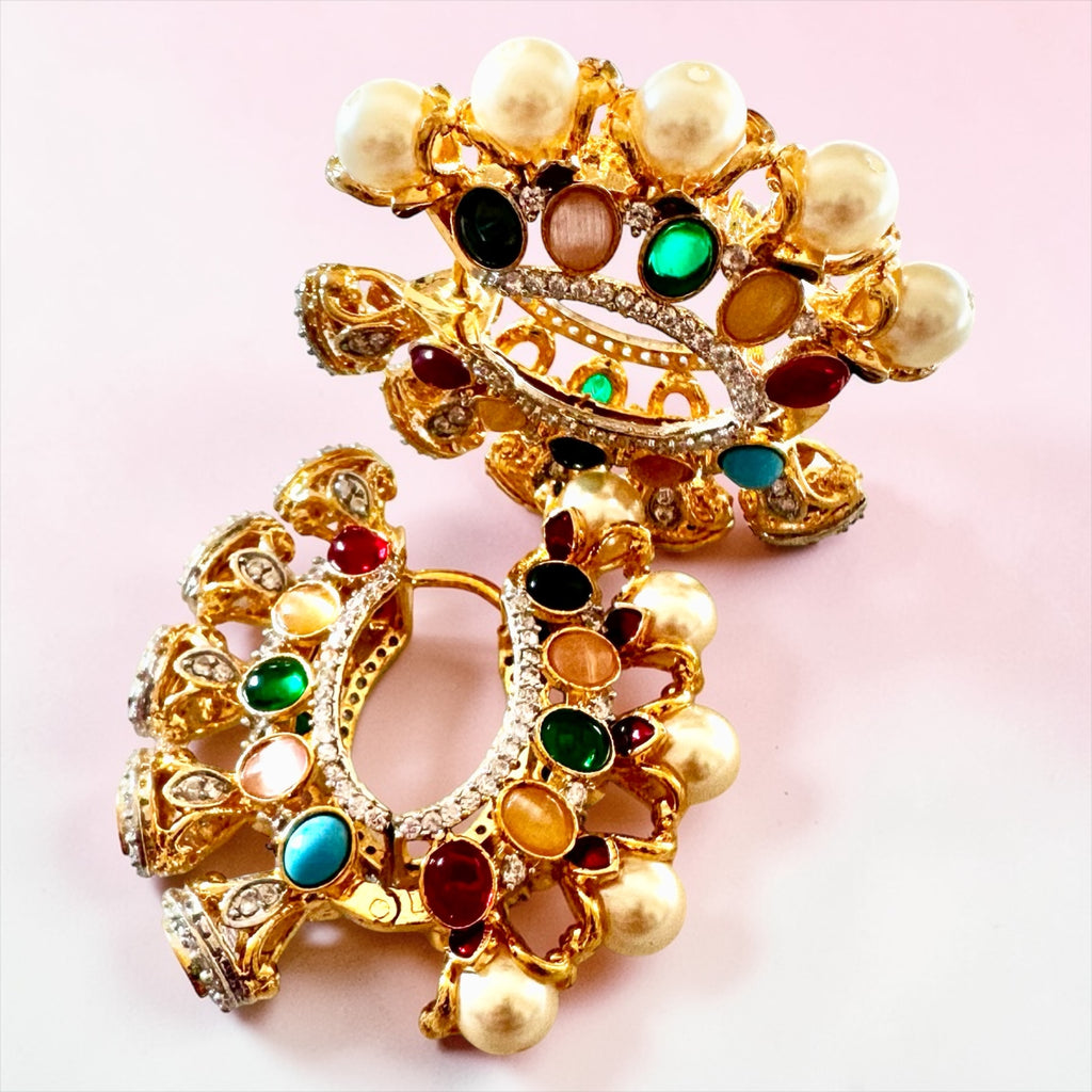 Multi-stone earrings