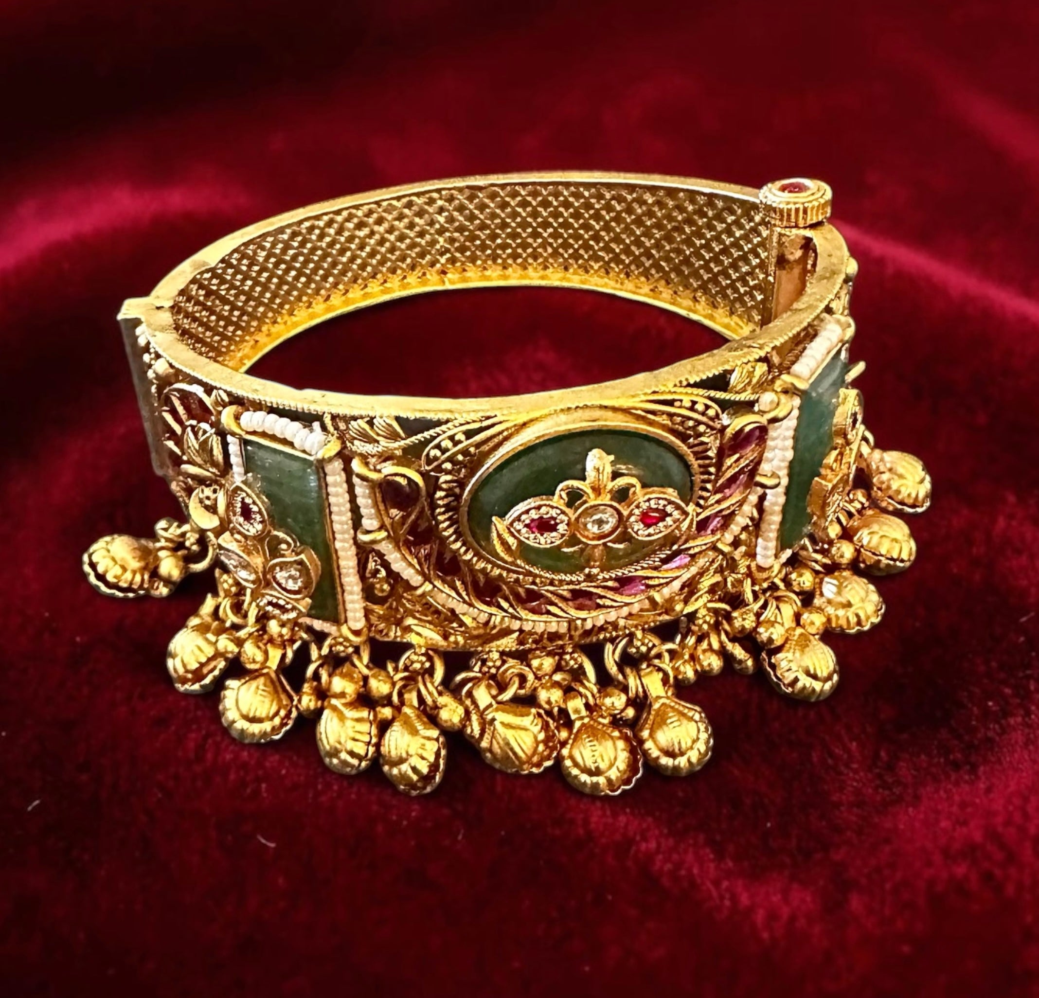 Green wide openable kada