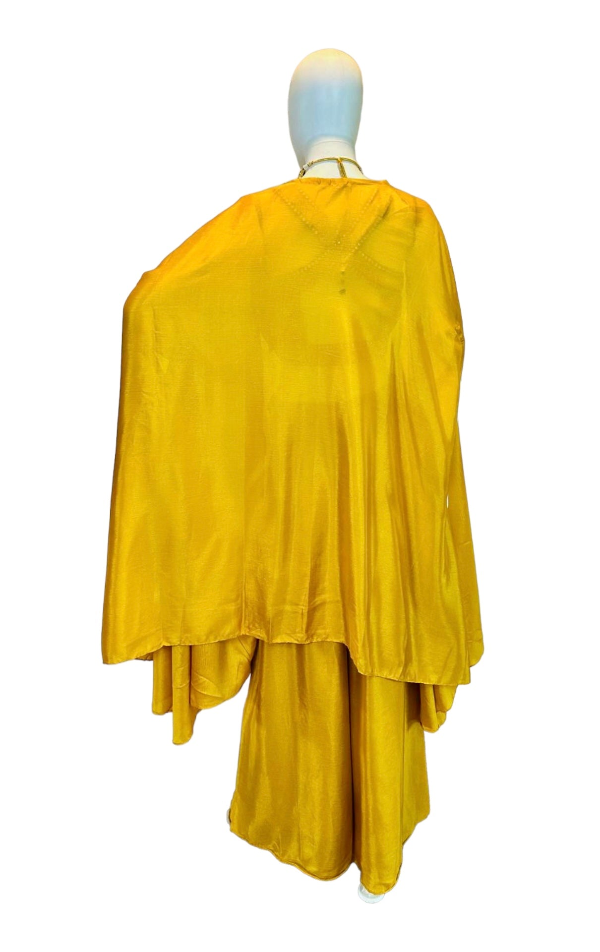 Yellow fusion palazzo set