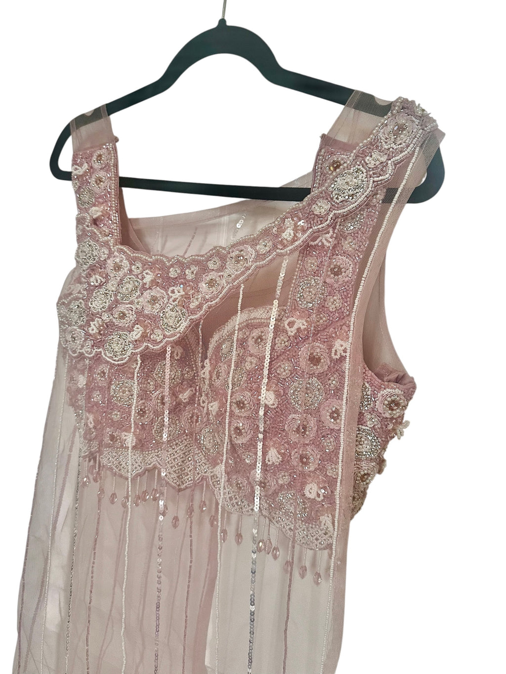 Pink dhoti fusion set