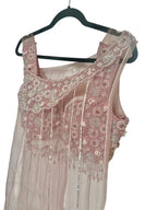 Pink dhoti fusion set