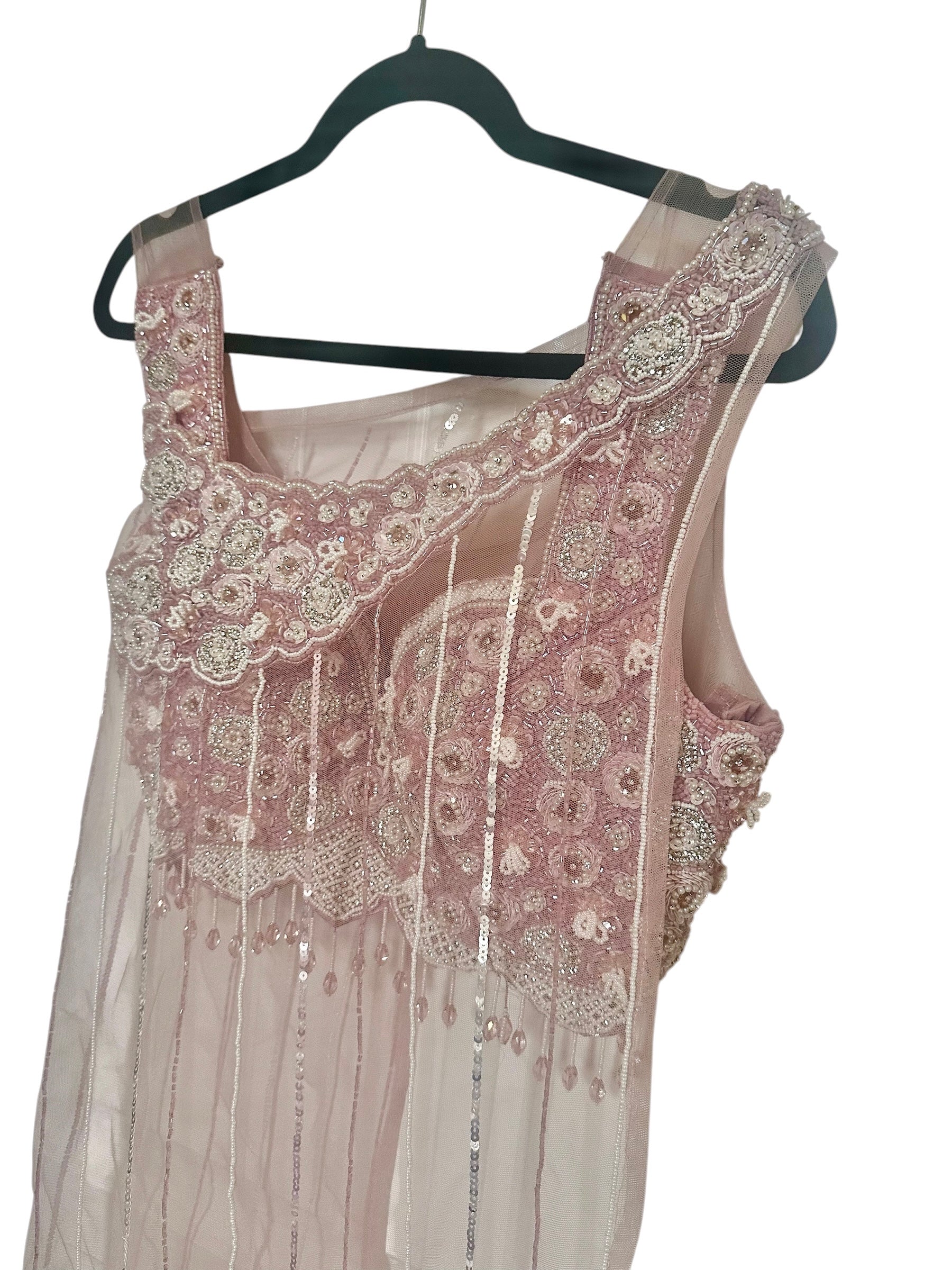 Pink dhoti fusion set