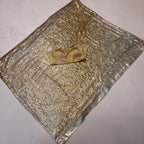 Gold sequins saree