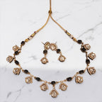 Black stone Polki set