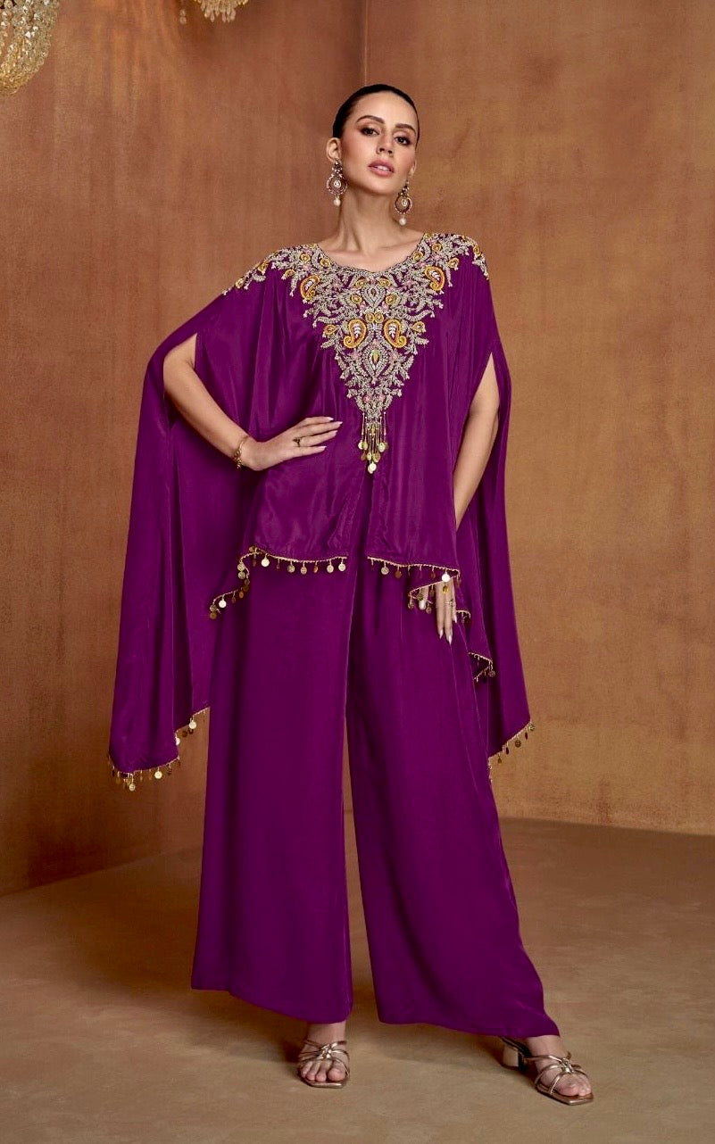 Purple kaftaan set