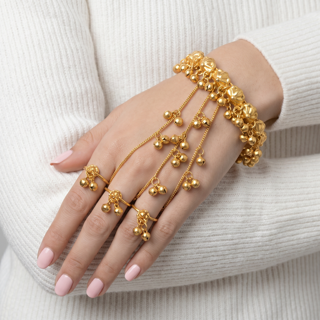 Ghungroo hand jewelry