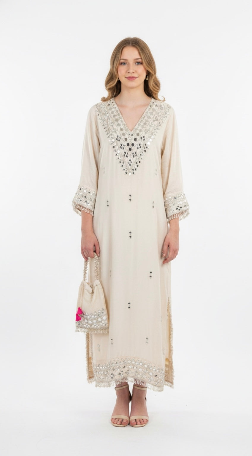 Ivory long dress