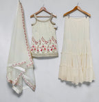 White sequins garara set
