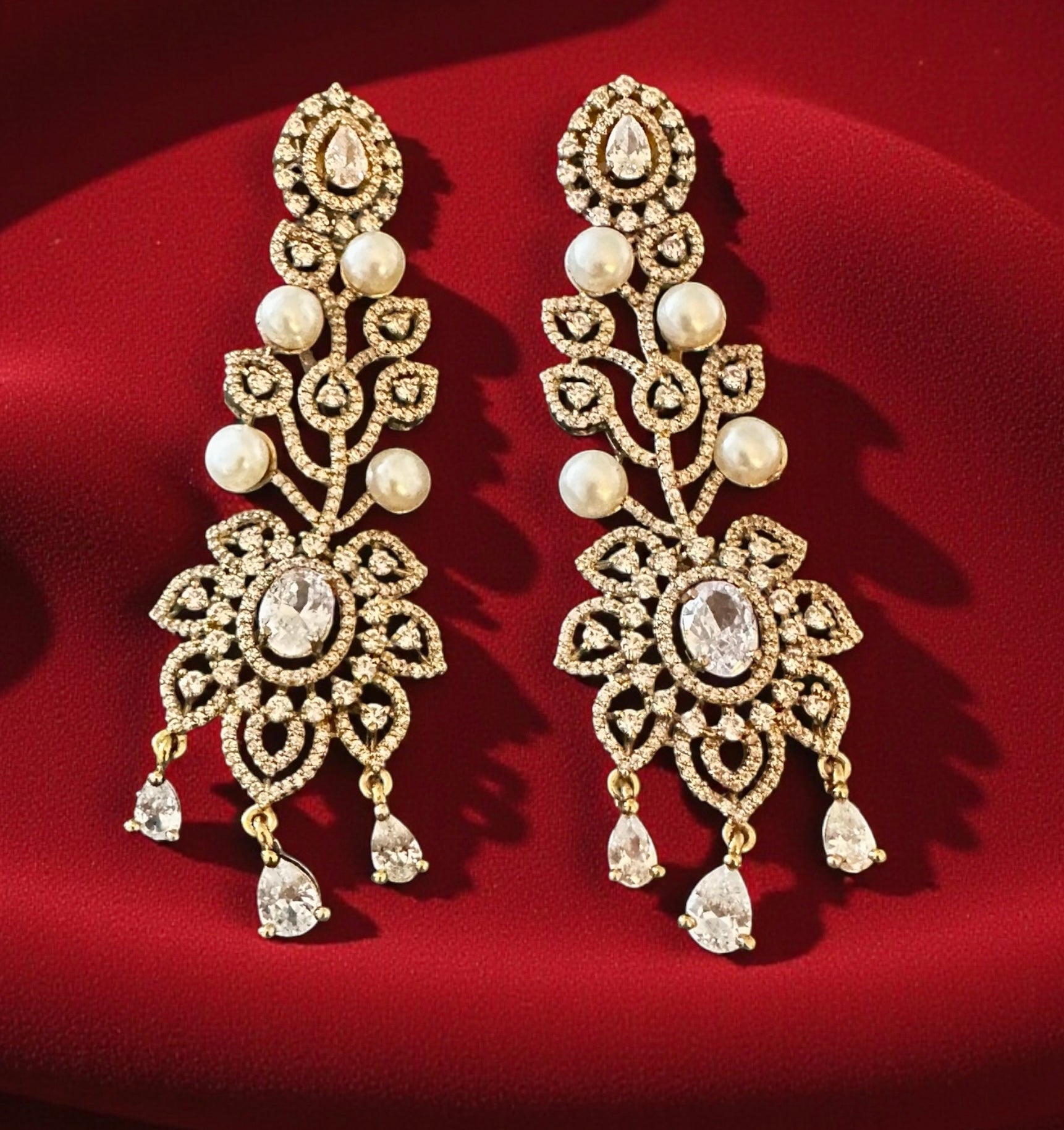 Clear ad earrings