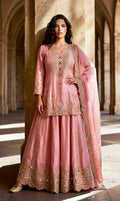 Pink Sharara suit