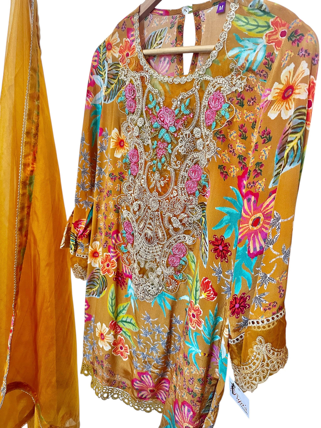 Mustard yellow salwaar suit