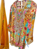 Mustard yellow salwaar suit