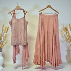 Blush pink Sharara set