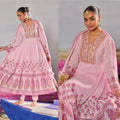 Pink anarkali suit