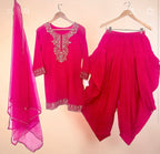 Hot pink salwaar suit