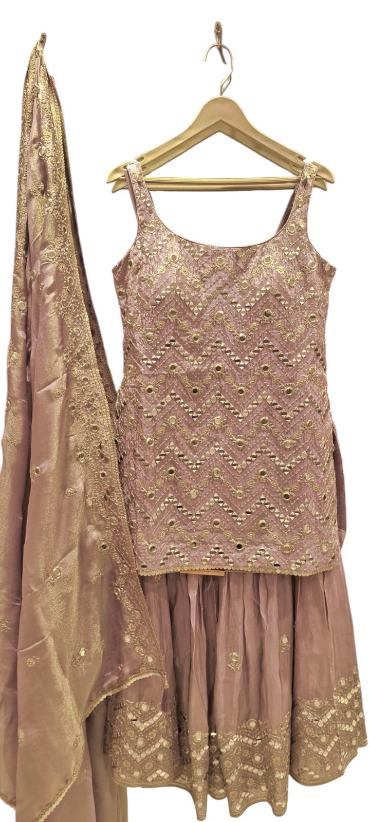 Lavender sharara suit