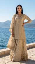 Ivory Sharara suit
