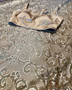 Gold sequins saree