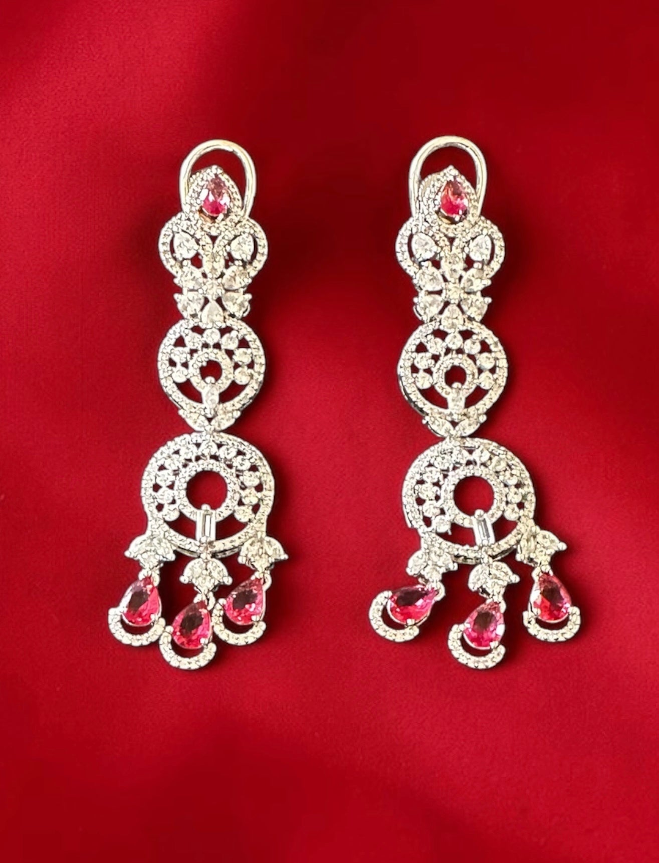 Ruby ad earrings