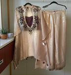 3-piece beige co-ord set