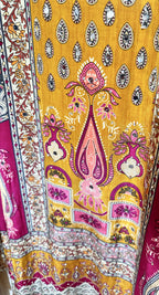 Mustard Yellow printed suit
