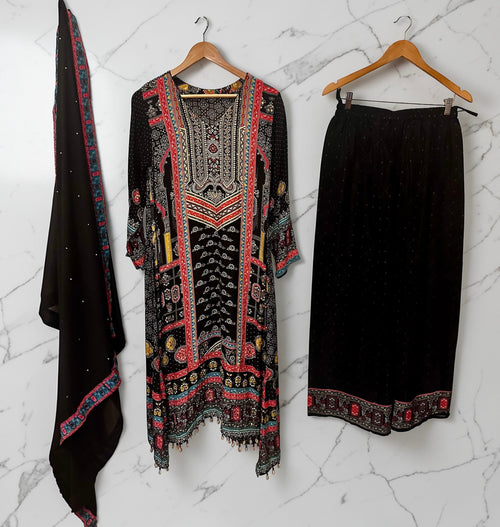 Black swaroski suit